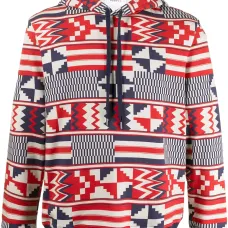 худи с геометричным принтом