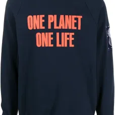 толстовка с надписью One Planet One Life