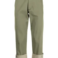 Брюки с контрастными подворотами