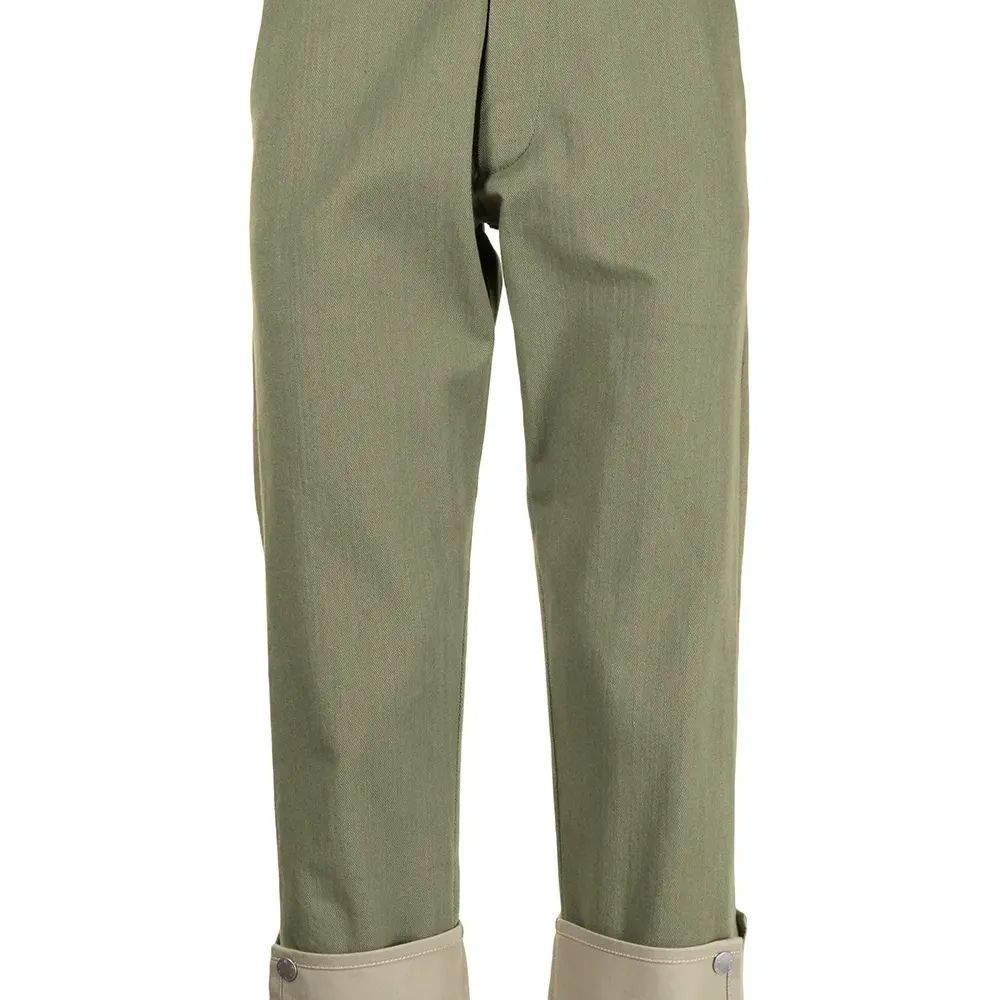 Брюки с контрастными подворотами