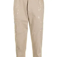 укороченные брюки с эффектом разбрызганной краски укороченные брюки с эффектом разбрызганной краски