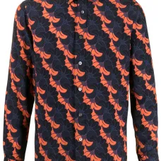 рубашка с цветочным принтом