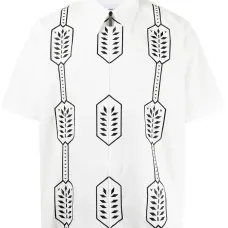 Рубашка с геометричным принтом