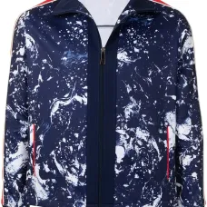 спортивная куртка на молнии с принтом