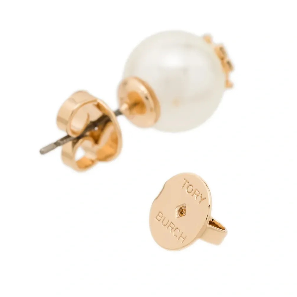 Серьги-гвоздики с логотипом