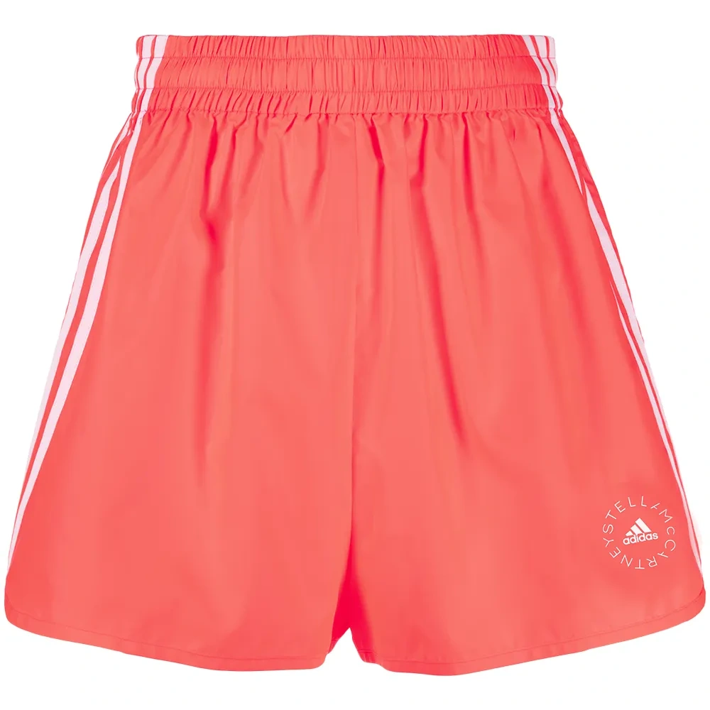 шорты с завышенной талией и логотипом