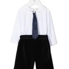 Ромпер с контрастным верхом