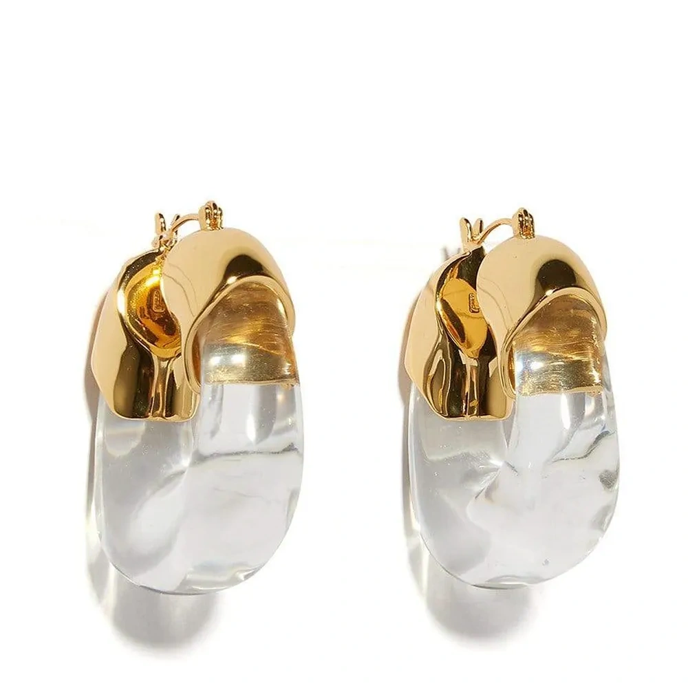 Серьги-кольца Organic