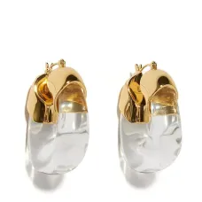 Серьги-кольца Organic