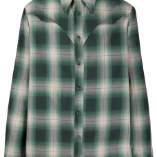 клетчатая рубашка с аппликацией