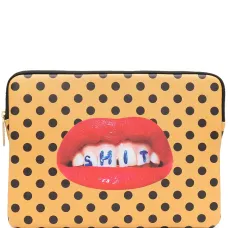 Чехол для ноутбука с принтом и узором в горох