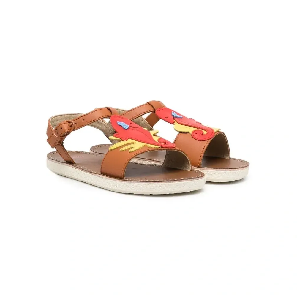 Сандалии с аппликацией