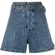 джинсовые шорты с эффектом разбрызганной краски джинсовые шорты с эффектом разбрызганной краски