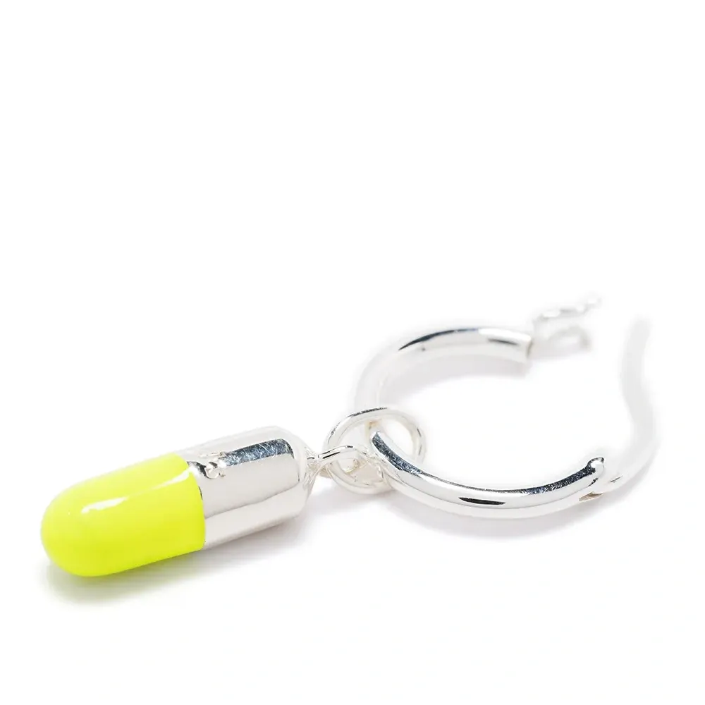 Серьга-кольцо с подвеской