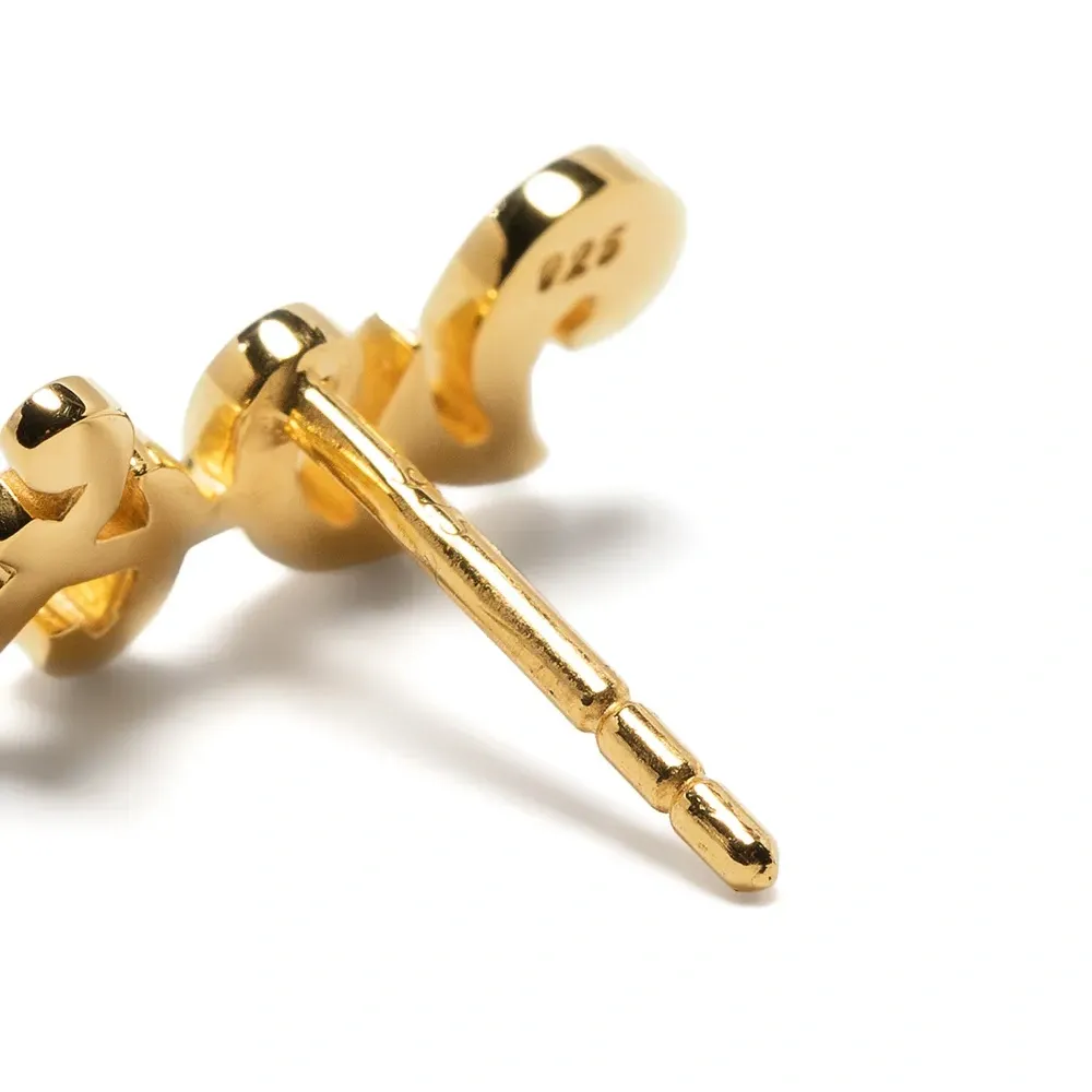 Серьга-гвоздик WTF