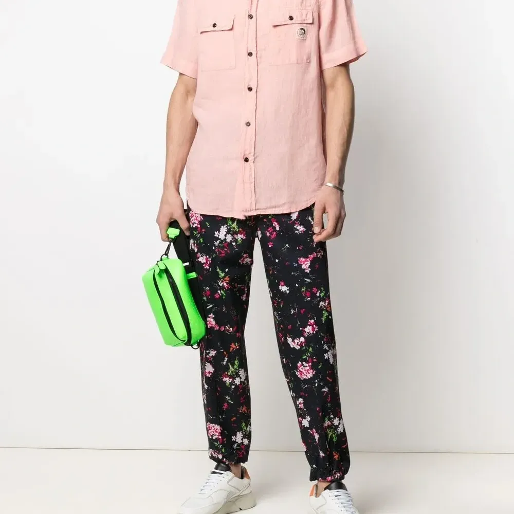 Брюки с цветочным принтом