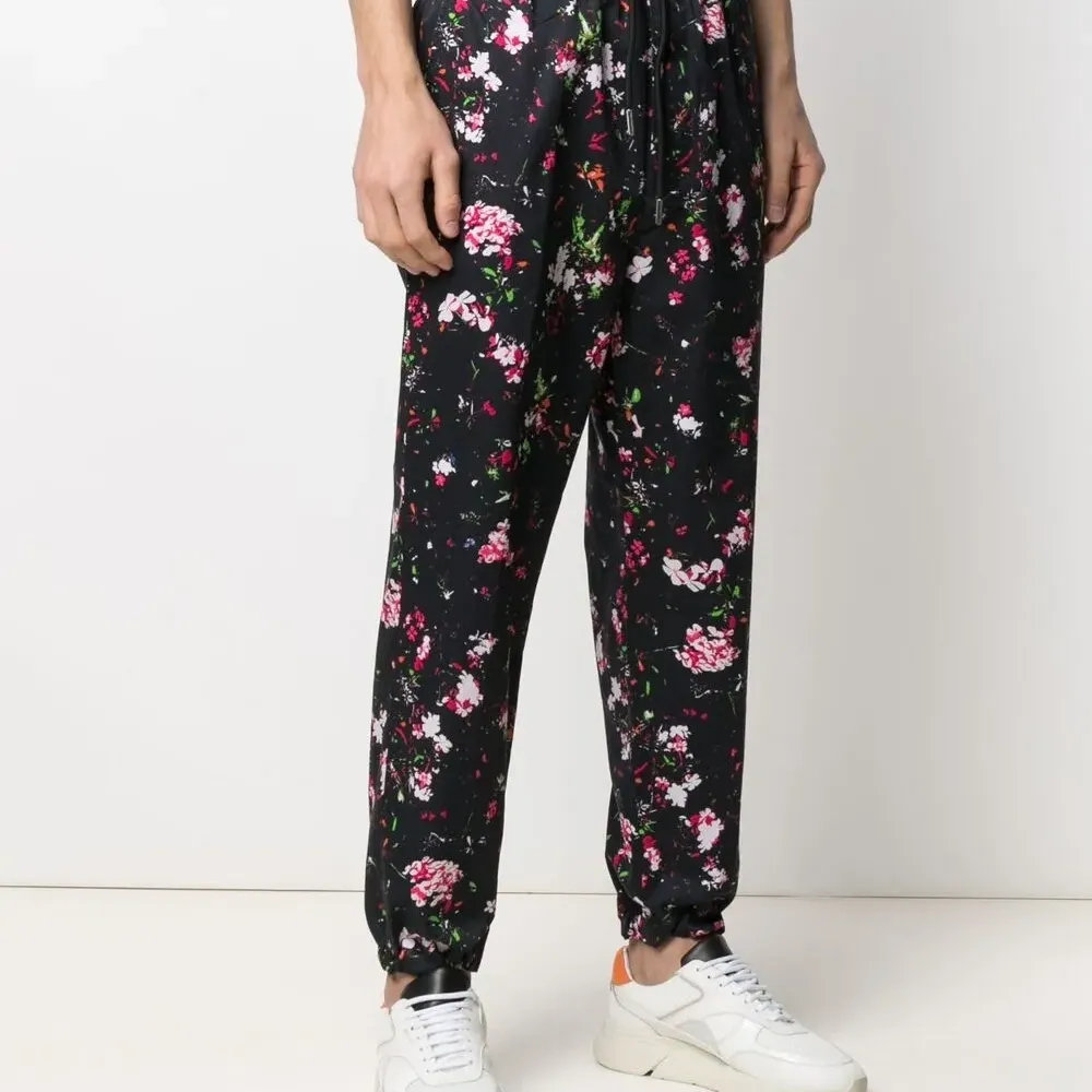 Брюки с цветочным принтом