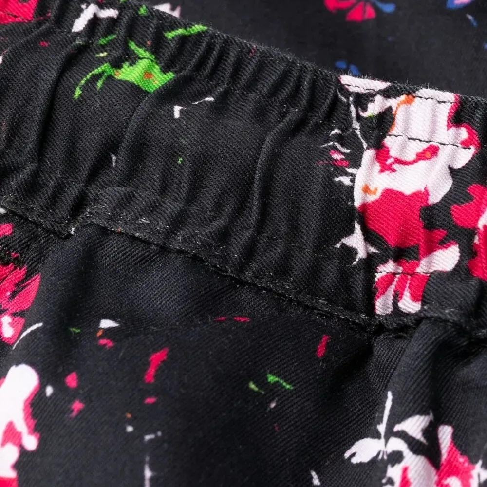 Брюки с цветочным принтом