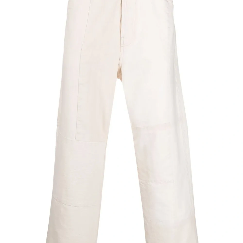 Прямые джинсы со вставками