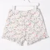 шорты с оборками и цветочным принтом