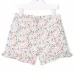 шорты с оборками и цветочным принтом