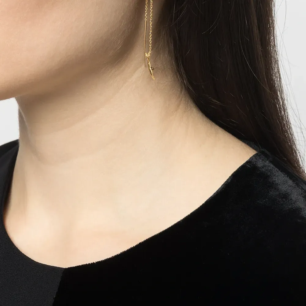 Серьга Dagger с цепочкой