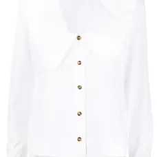 Блузка с оборками на воротнике