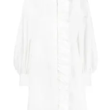 платье-рубашка с оборками