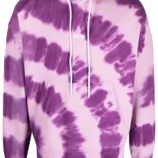 худи с принтом тай-дай и логотипом