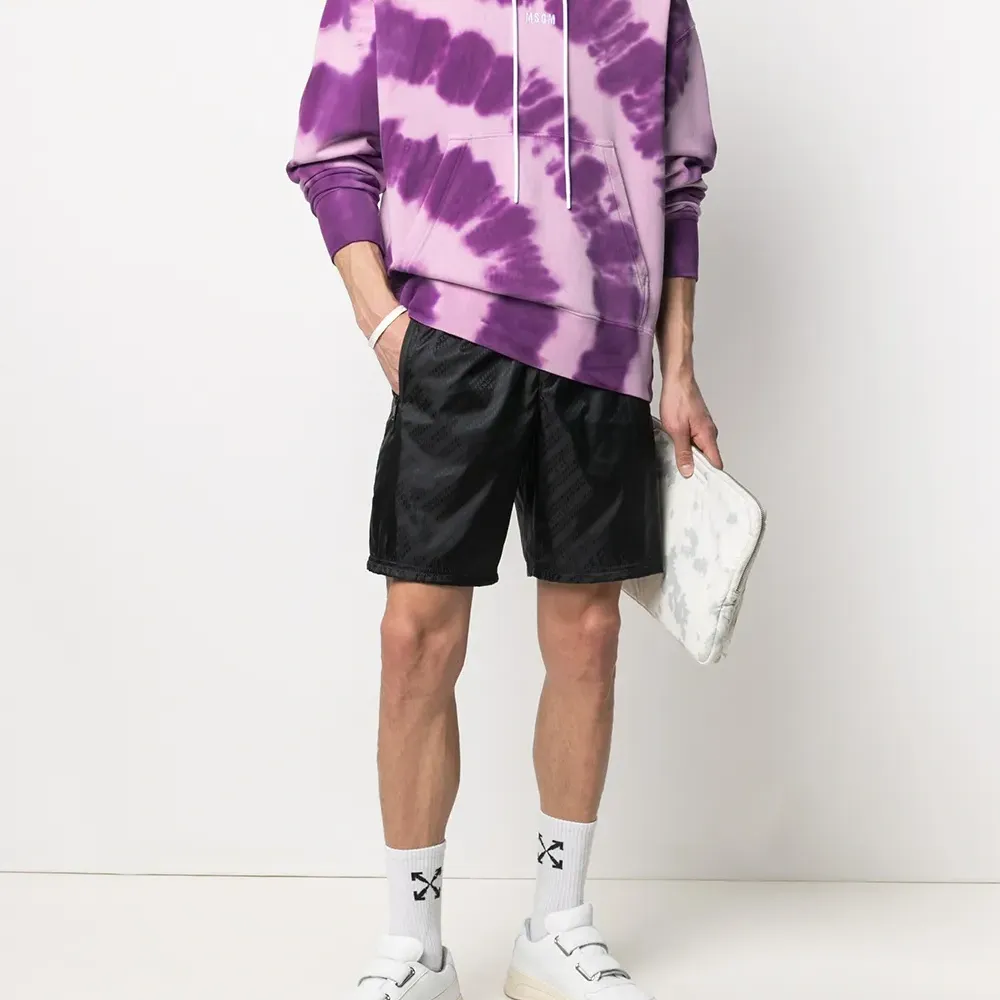 худи с принтом тай-дай и логотипом