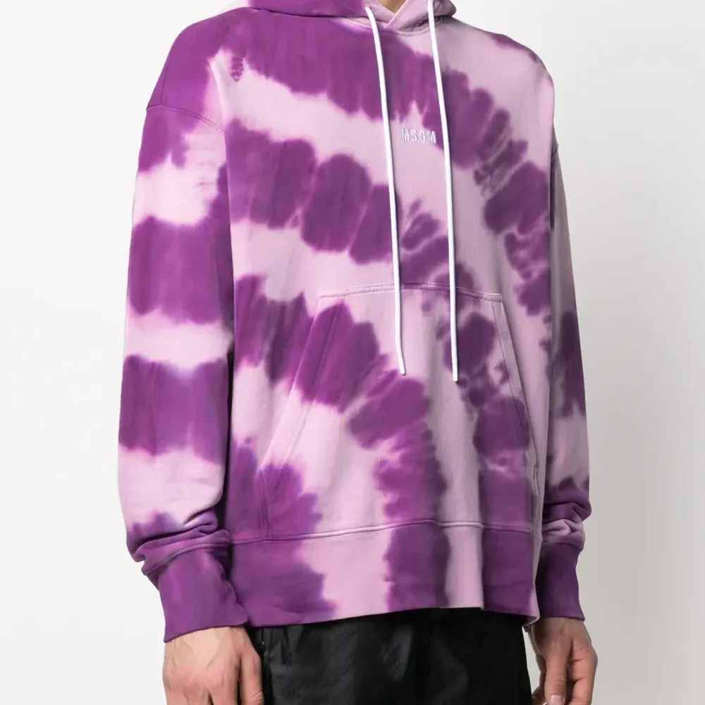 худи с принтом тай-дай и логотипом