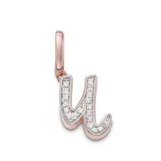 Подвеска в форме буквы U с бриллиантами