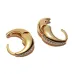 Маленькие серьги-кольца из желтого золота