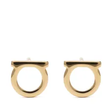 Серьги-гвоздики с декором Gancini