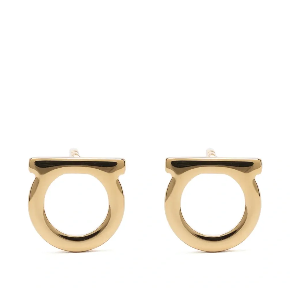 Серьги-гвоздики с декором Gancini