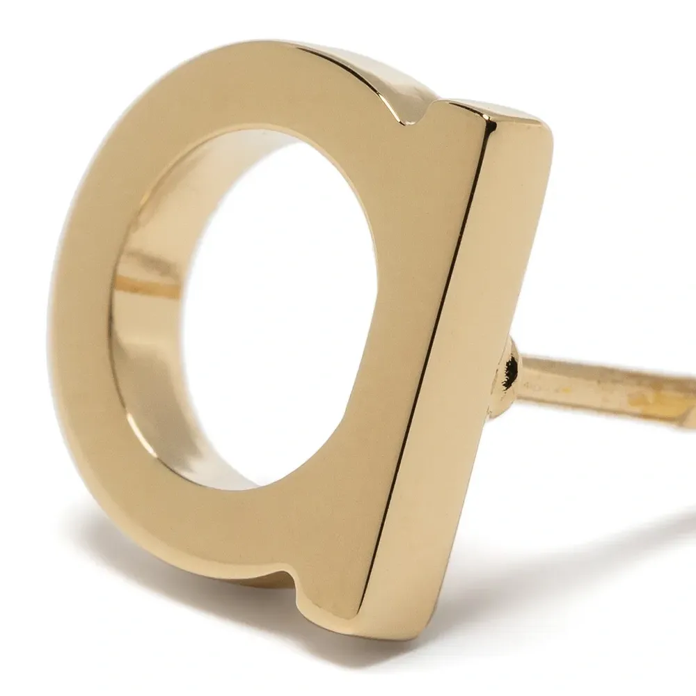 Серьги-гвоздики с декором Gancini