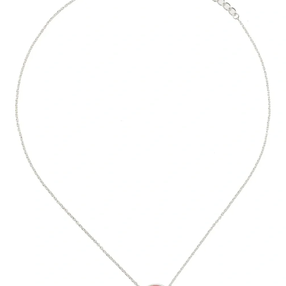 Колье с эмалированной подвеской