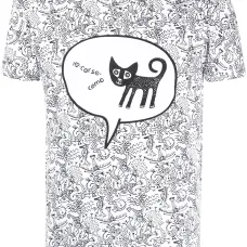 Футболка с короткими рукавами и графичным принтом