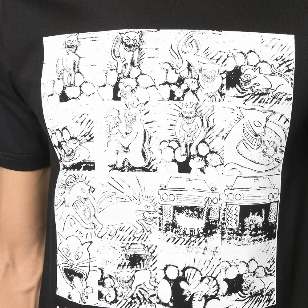 Футболка с короткими рукавами и графичным принтом