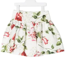 пышная юбка с цветочным принтом