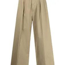 Укороченные брюки широкого кроя