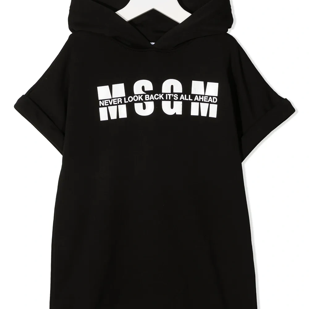 Платье-толстовка с логотипом