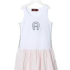 многослойное платье-футболка А-силуэта