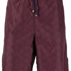 Плавки-шорты с кулиской и принтом