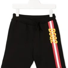 Шорты с логотипом и контрастными полосками