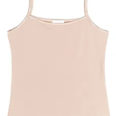 Топ без рукавов с атласной окантовкой