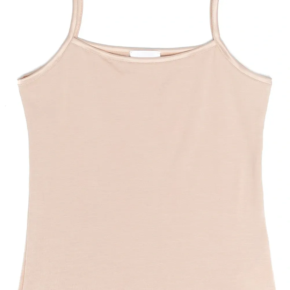 Топ без рукавов с атласной окантовкой