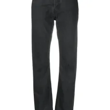 прямые джинсы средней посадки