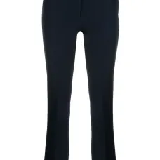 Укороченные расклешенные брюки с завышенной талией Укороченные расклешенные брюки с завышенной талией