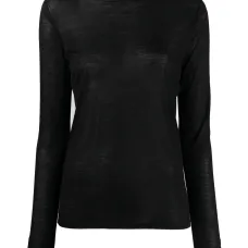 Футболка с длинными рукавами и высоким воротником Футболка с длинными рукавами и высоким воротником